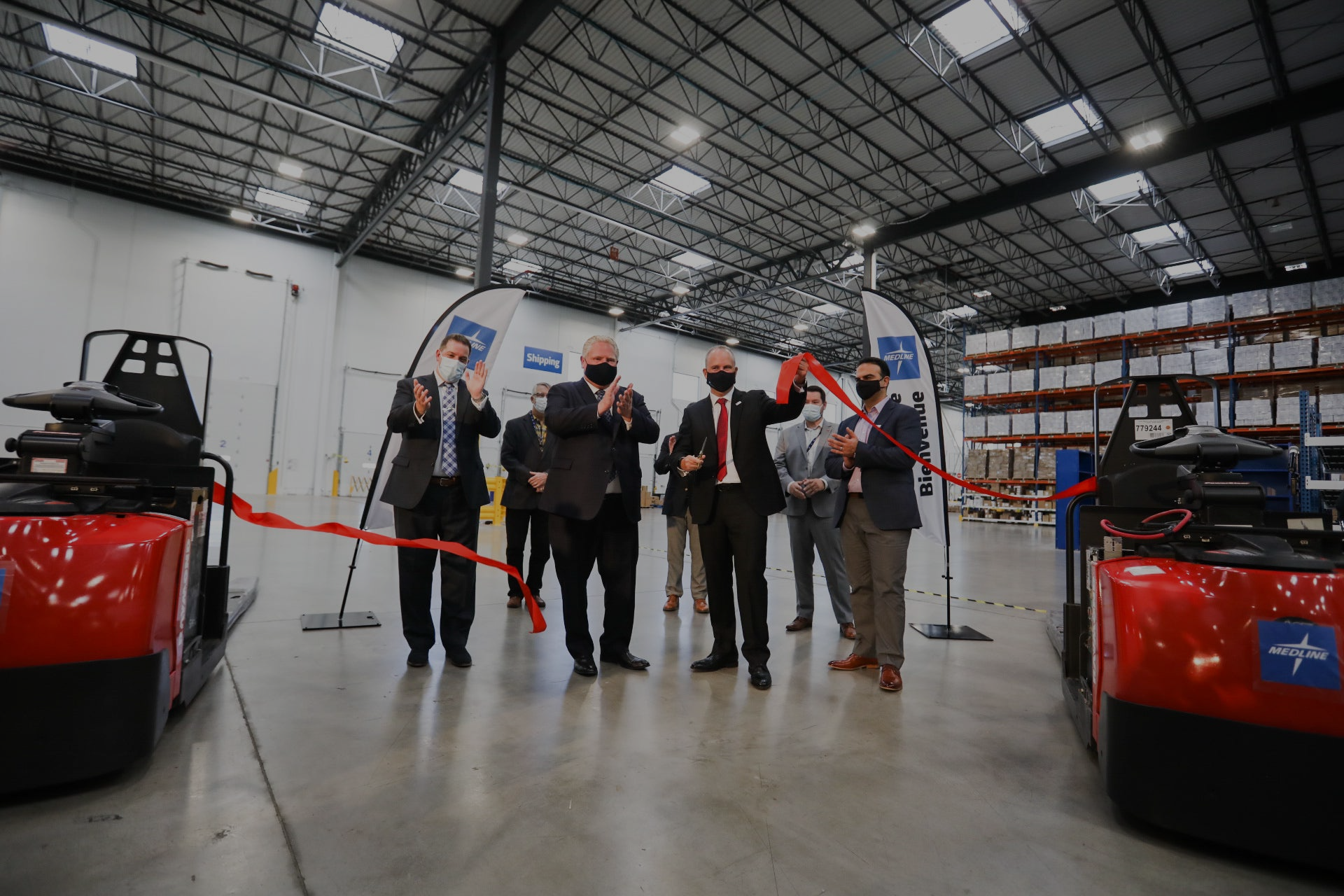 Photo of Guelph Opening with President Ernie Philip and Ontario Premier Doug Ford